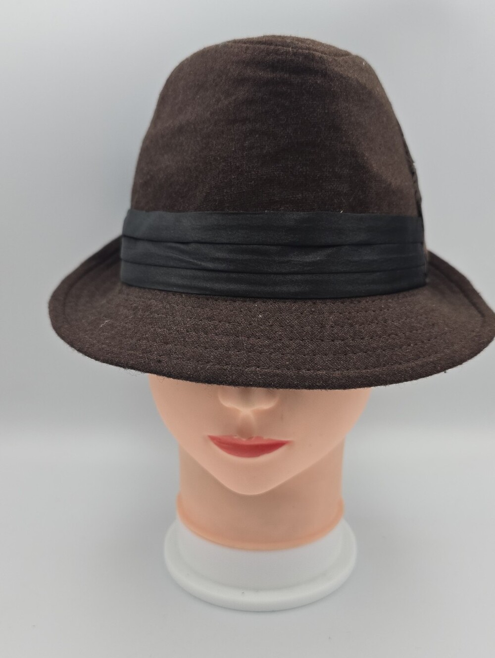 Rue 21 Brown Polyester Feather Trilby Fedora Hat